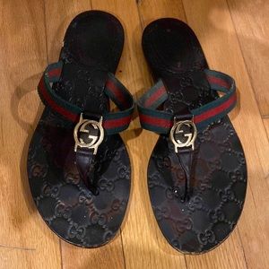 Gucci Nylon Guccissima Web Sandals